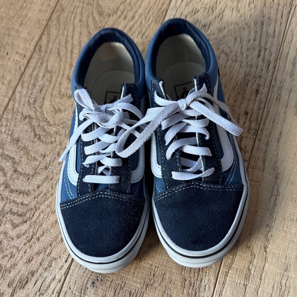 Vans Kids Sneakers - Navy and White - Picture 5 of 5